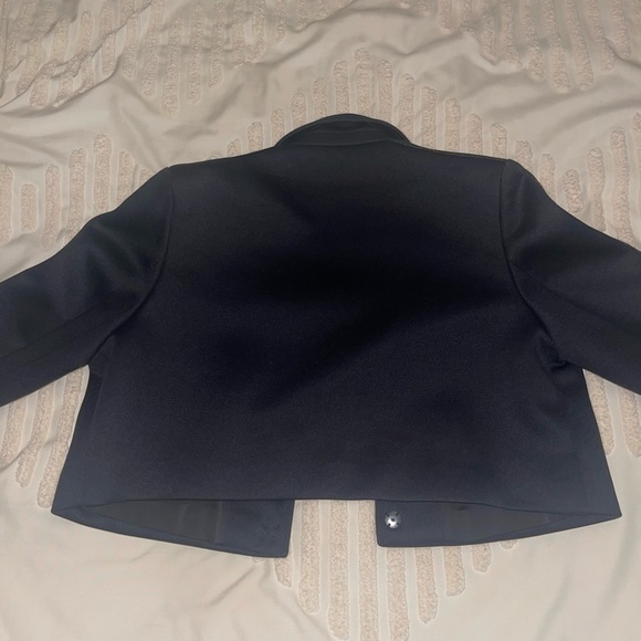 Adidas Ivy Park Black Pack Crop Suit Jacket Never Worn - Picture 6 of 7